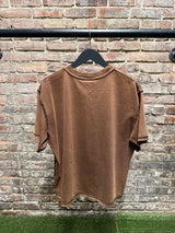 Saint Vanity Logo Brown Tee sz. M