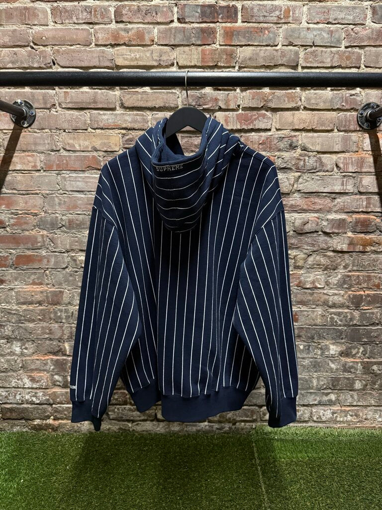 Supreme Devils Stripped Hooded Jacket L