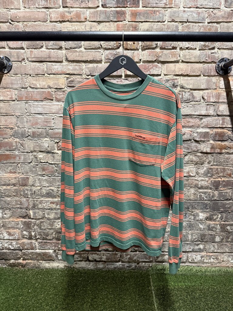 Supreme Stripe Pocket L/S sz. S