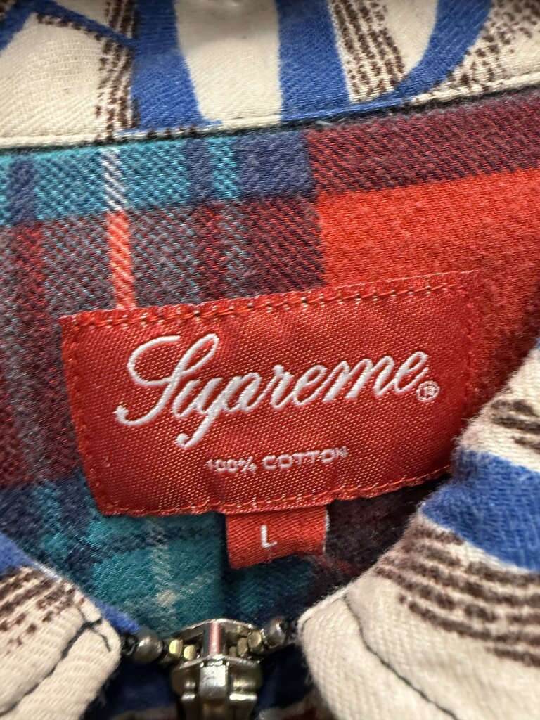 Supreme x Martin Luther King Flannel Zip-up Shirt sz. L