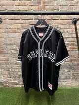 Supreme Mitchell & Ness Satin Baseball Jersey sz. XL