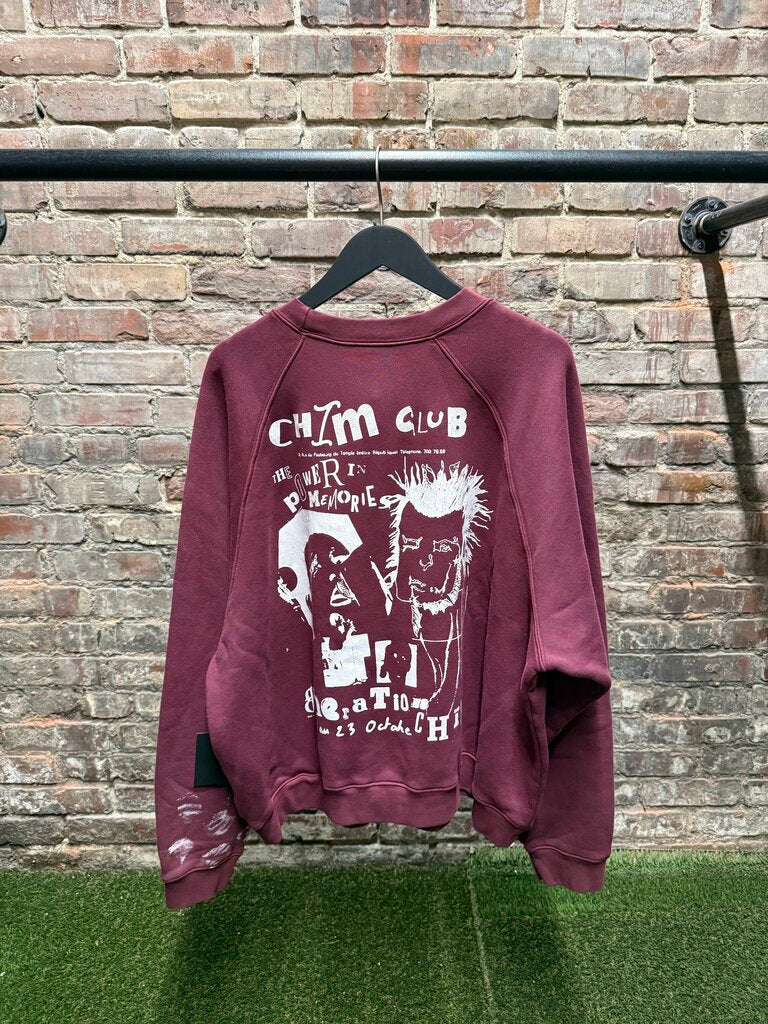 HMDD Club Crewneck Burgundy sz. L