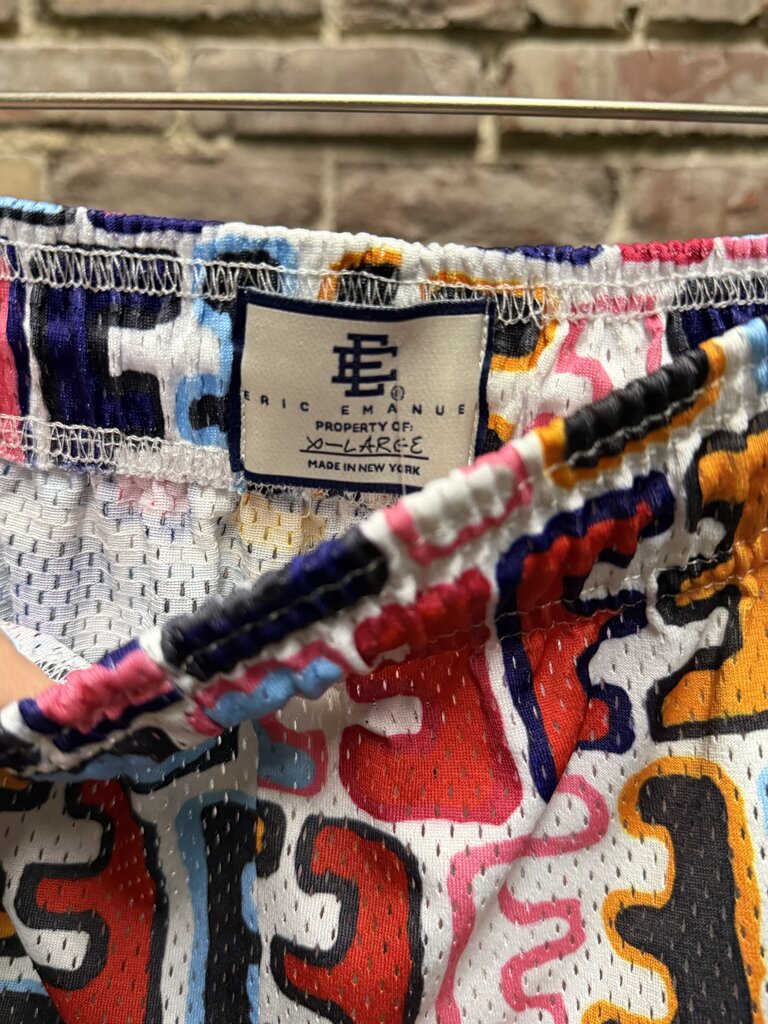 Eric Emanuel Jake Clark Logo Mesh Shorts sz. XL