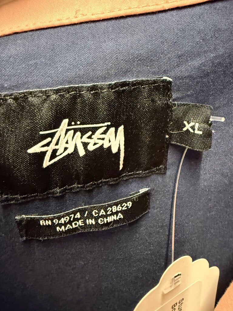 Stussy Middle Blocked Bowling Shirt sz. XL