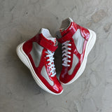 Prada America Cup High Red sz. 8.5 (no box)