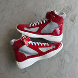 Prada America Cup High Red sz. 8.5 (no box)