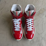 Prada America Cup High Red sz. 8.5 (no box)