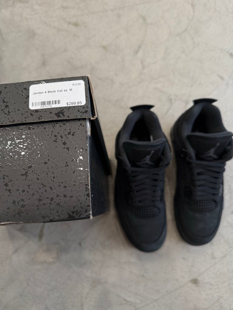 Jordan 4 Black Cat sz. 10