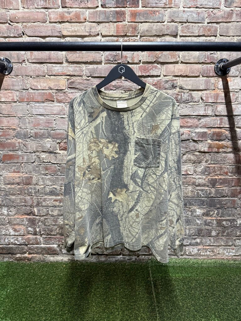 Vintage Camo L/S sz. XL