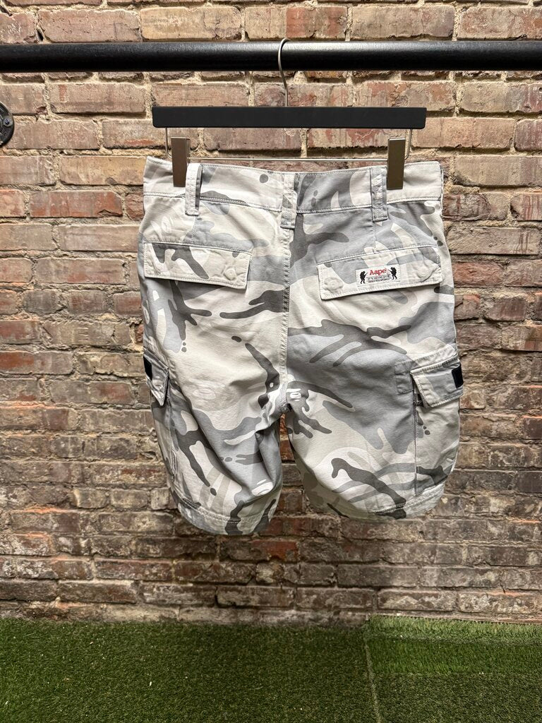 AAPE by A Bathing Ape Grey Camo Shorts sz. S