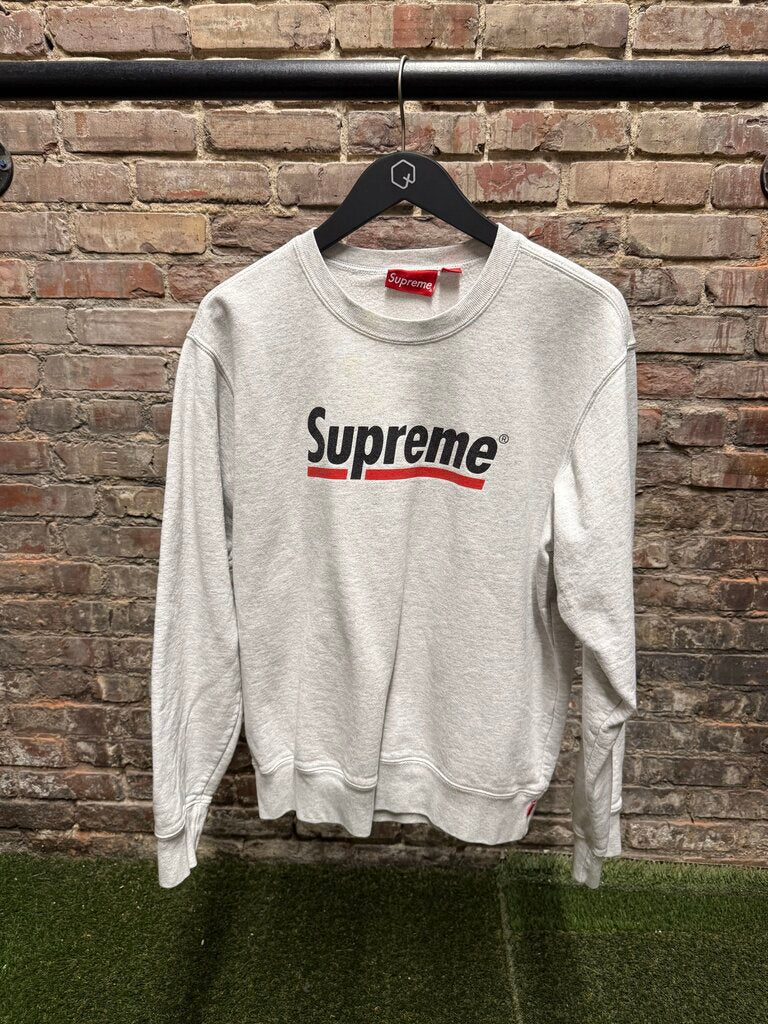 Supreme Underline Crewnecks Ash Grey sz. M