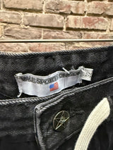 Vale Rhinestone Denim Shorts Black Sz. 32