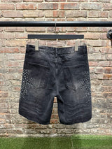 Vale Rhinestone Denim Shorts Black Sz. 32