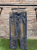 Vale Chopper Mud Wash denim Jeans Sz. 32