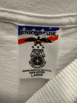 Vintage America Works White Tee Sz. L
