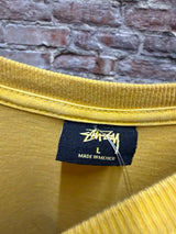 Vintage Stussy Yellow Crown Tee Sz. L