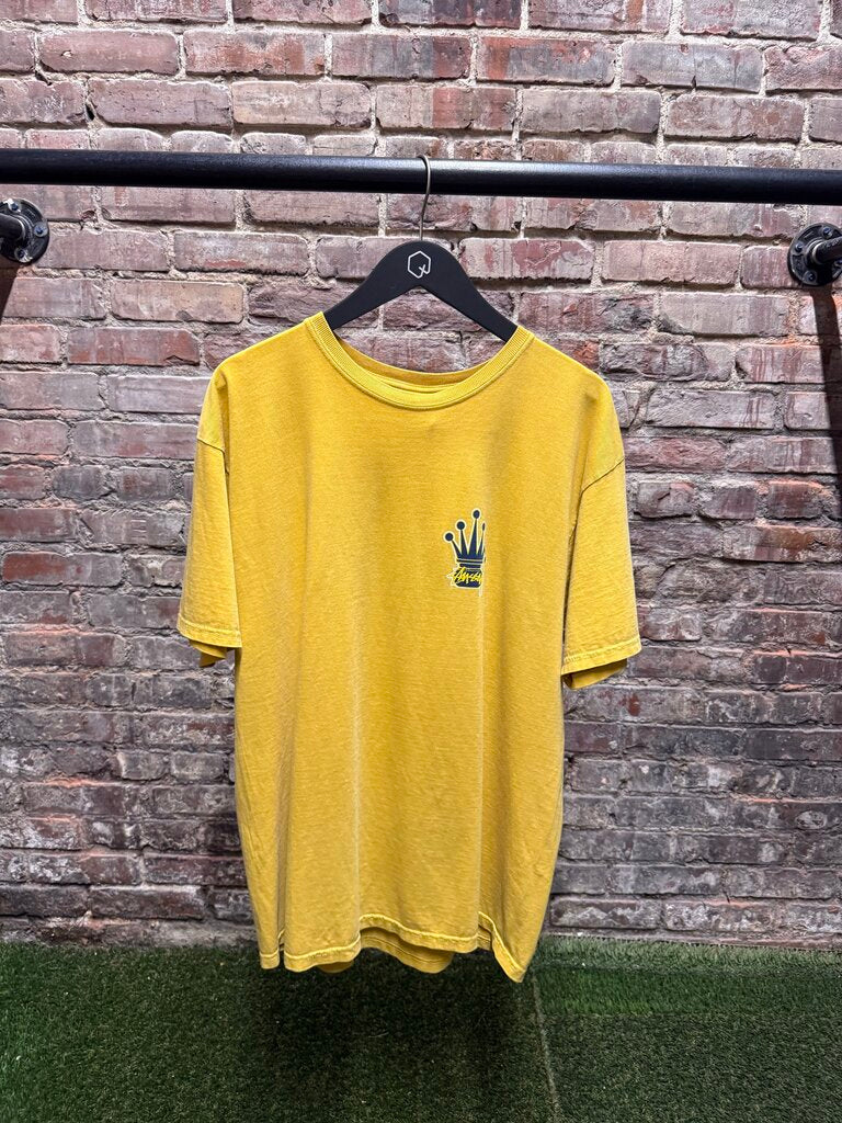 Vintage Stussy Yellow Crown Tee Sz. L
