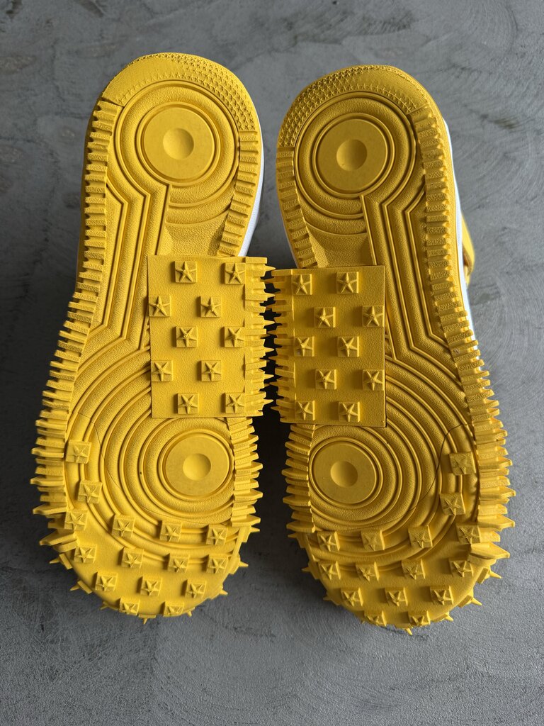 Nike X Off-White Air Force 1 Mid Canary Yellow Sz. 9.5M