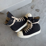 Rick Owens Ramones High DRK SHDW Sneaker Black/Coconut Milk Sz. 39.5