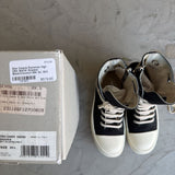 Rick Owens Ramones High DRK SHDW Sneaker Black/Coconut Milk Sz. 39.5