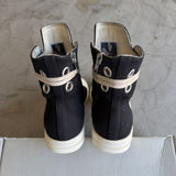 Rick Owens Ramones High DRK SHDW Sneaker Black/Coconut Milk Sz. 39.5