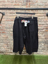 Greedy Unit Multi Tag Sweat Shorts Black Sz. L