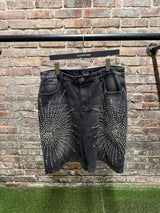 Vale State Rhinestone Shorts Black Sz. 34