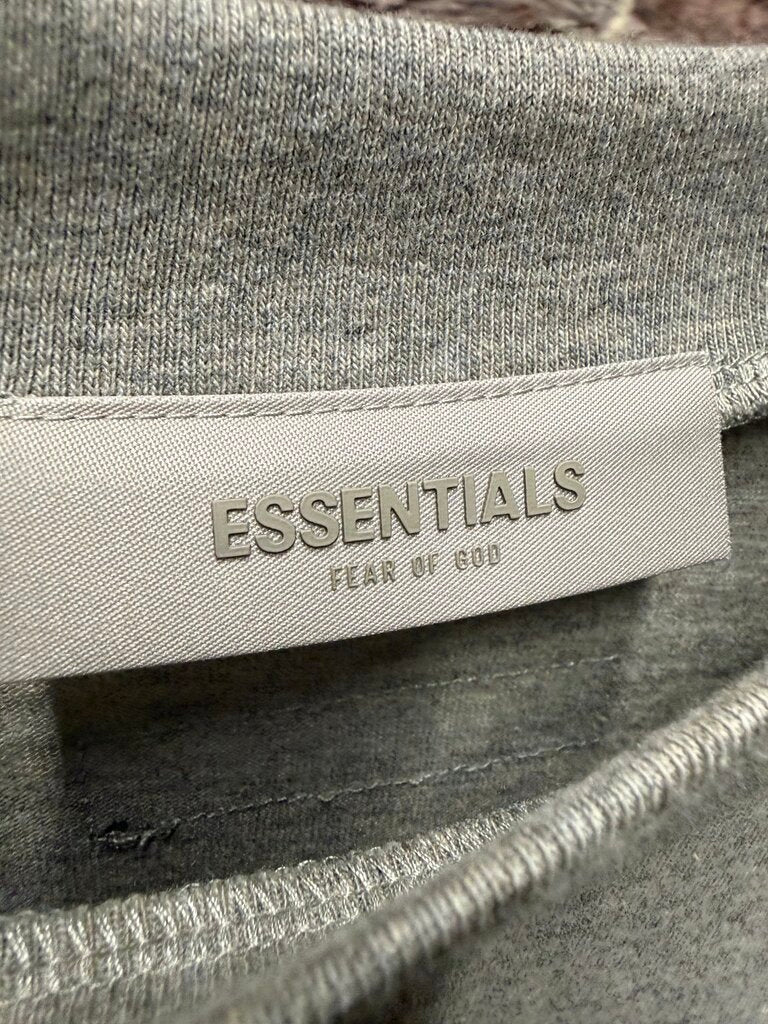 Essentials Fear Of God Dark Oatmeal Tee Sz. S