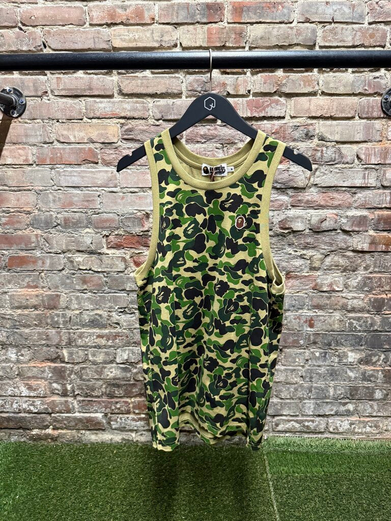 Bape Green Camo Tank Sz. M