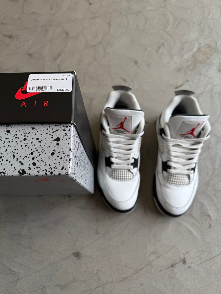 Jordan 4 White Cement Sz. 9