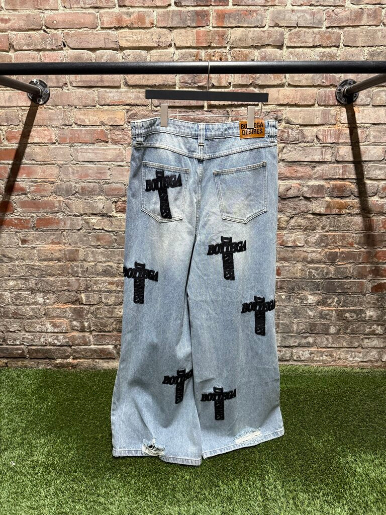 Bodega Desires Holy Grail Denim Baggy sz. 34