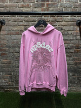 Sp5der WorldWide Pink Hoodie Sz. L