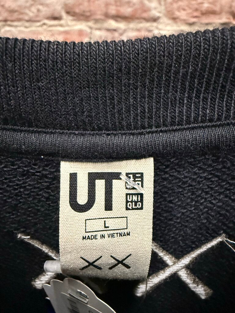 Kaws X Uniqlo Navy Crewneck Sz. L