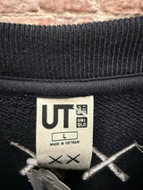 Kaws X Uniqlo Navy Crewneck Sz. L