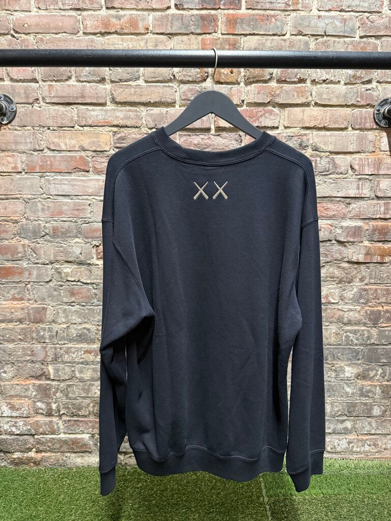 Kaws X Uniqlo Navy Crewneck Sz. L