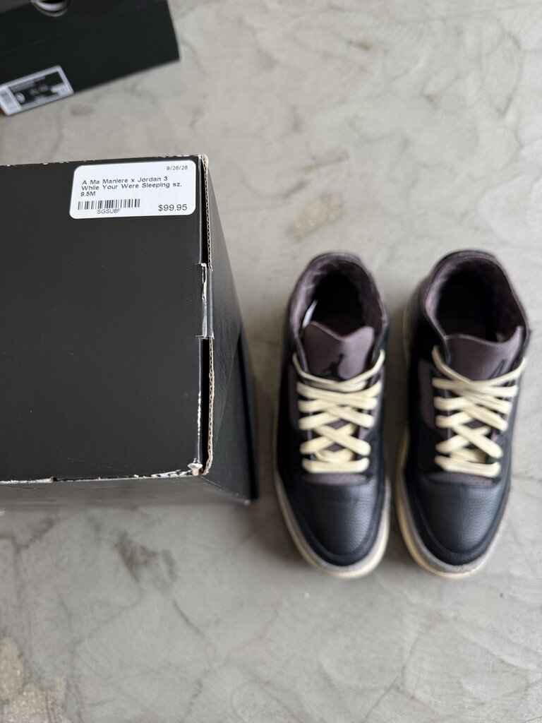 A Ma Maniere x Jordan 3 While Your Were Sleeping sz. 9.5M
