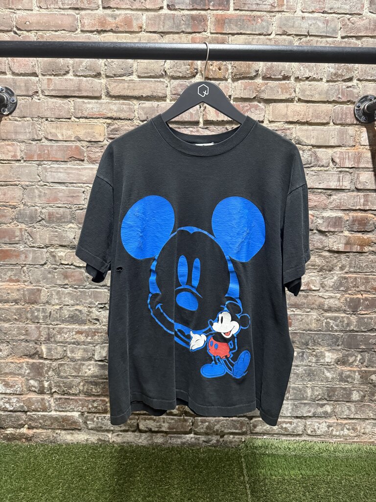 Vintage Mickey Mouse Black Tee Sz. L