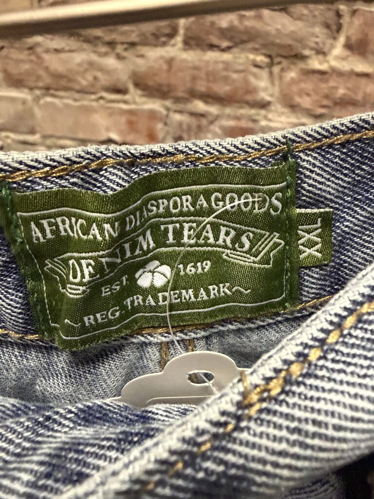 Denim Tears Blue Light Was Jean Shorts Sz. XXL