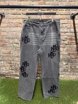 HMDD Grey Patch Jeans Sz. L