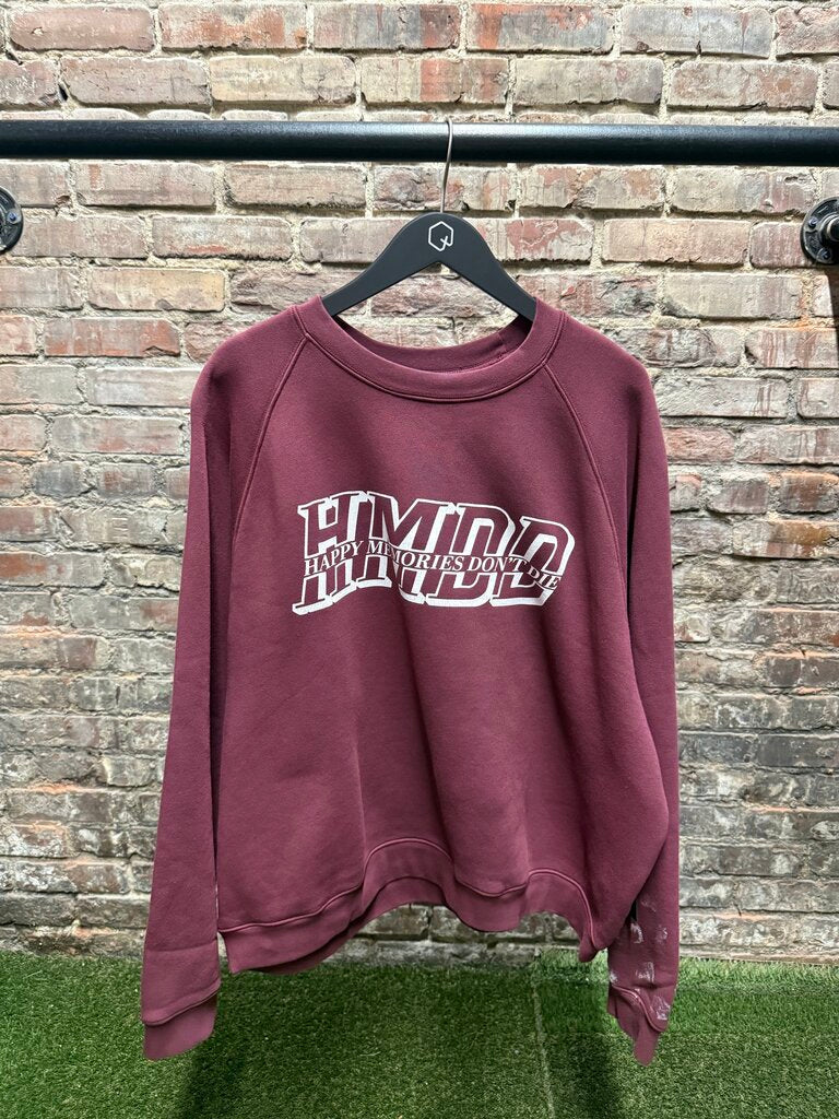 HMDD Club Crewneck Burgundy Sz. XL