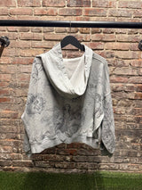We Are Righteous Graffiti AOP Hoodie Grey Sz. M