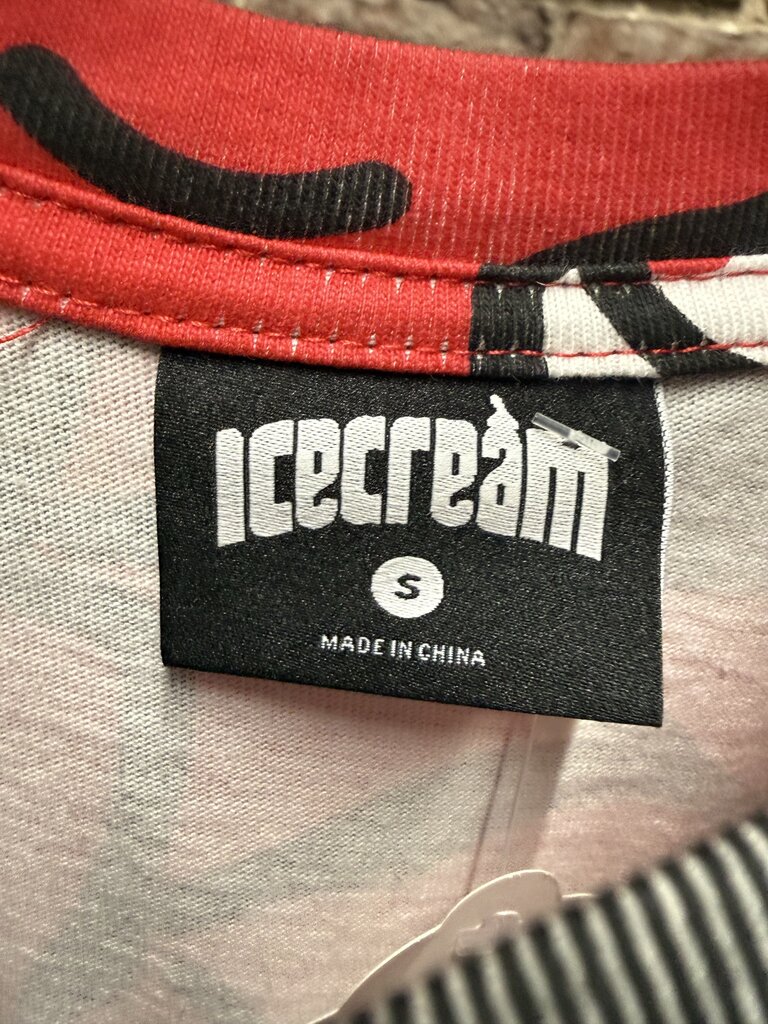 BBC Ice Cream Running Dog AOP Red Sz. S