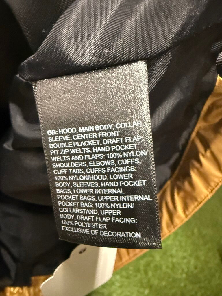 Supreme X TNF Gold Windbreaker Sz. M