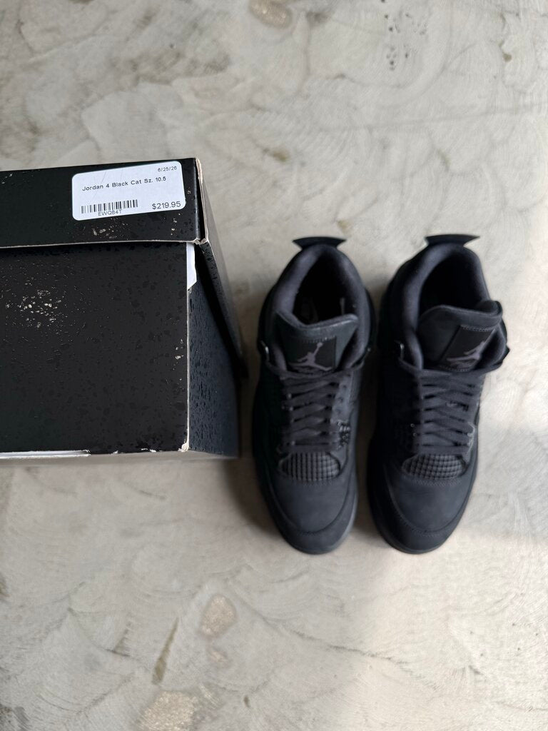 Jordan 4 Black Cat Sz. 10.5