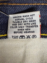 Evisu Raw Denim Blue Jean Shorts Sz. 38