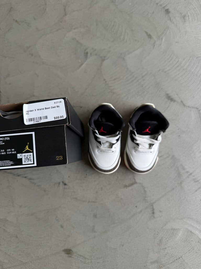Jordan 3 World Best Dad Sz. 4C
