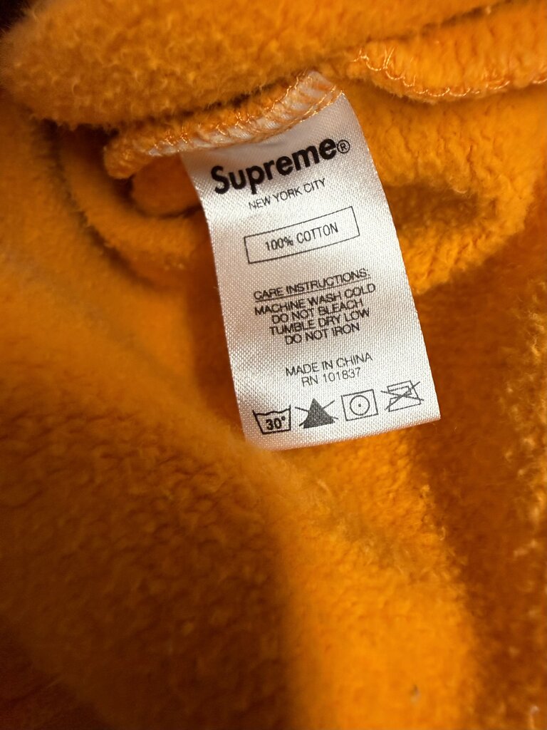 Supreme Zip Pouch Hoodie Orange sz. L