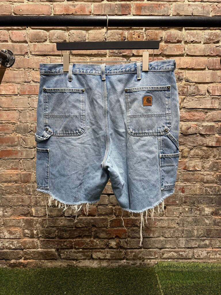 Vintage Carhartt Double Knee Blue Denim Shorts Sz. 36
