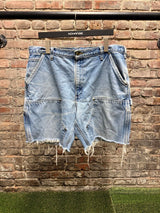Vintage Carhartt Double Knee Blue Denim Shorts Sz. 36