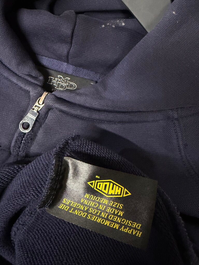 HMDD Navy Brazil Zip Up Sz. M